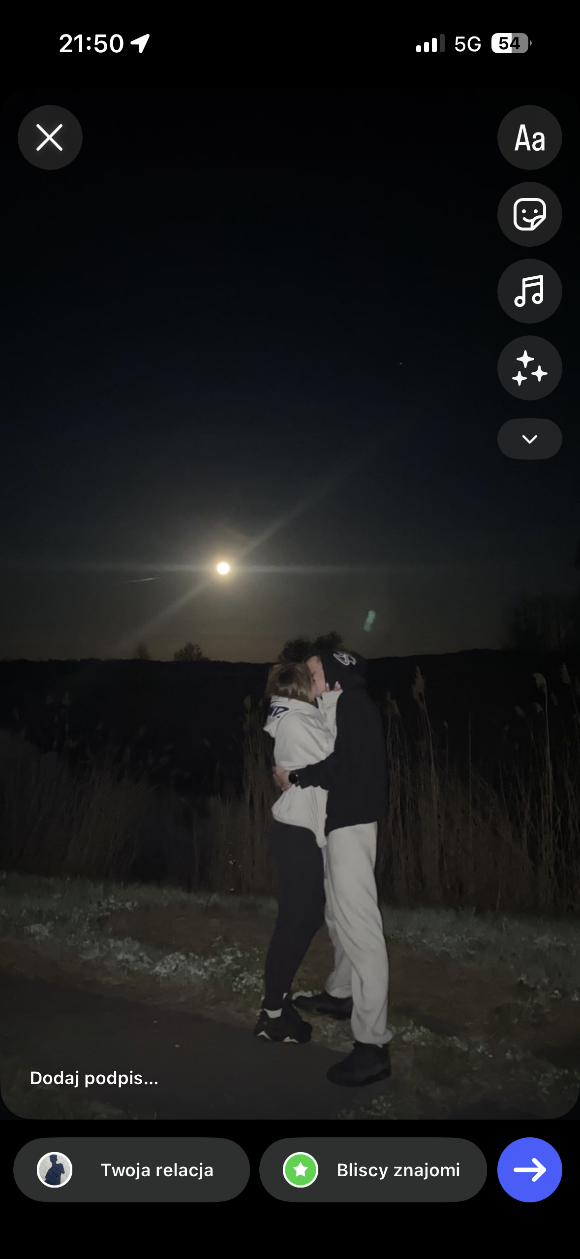 Wspólne zdjęcie Damiana i Wiktorii